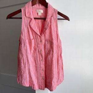 Anthropologie Coral Top